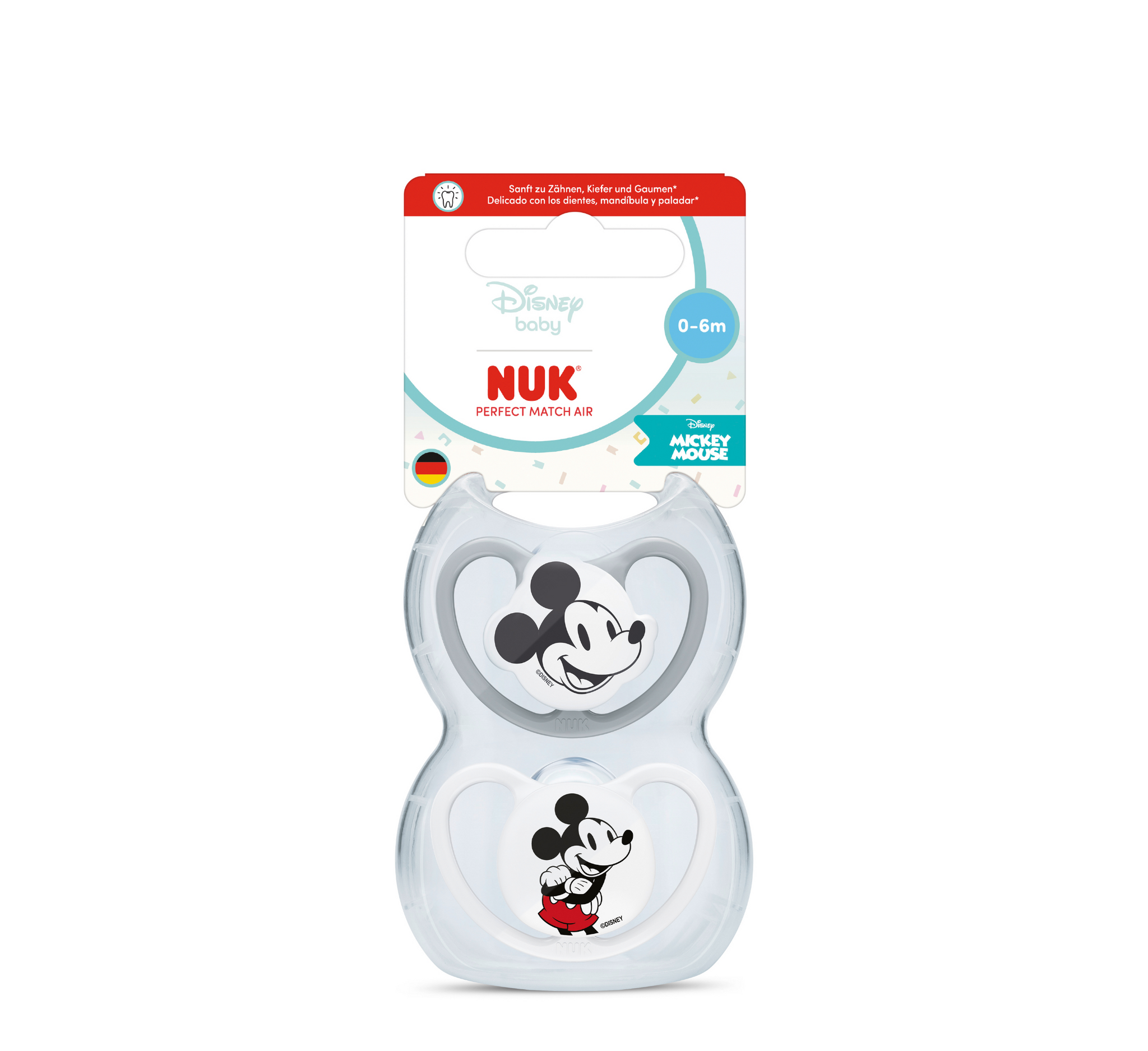 NUK Biberon Rrens Perfect Match Air Mickey Mouse*2pcs