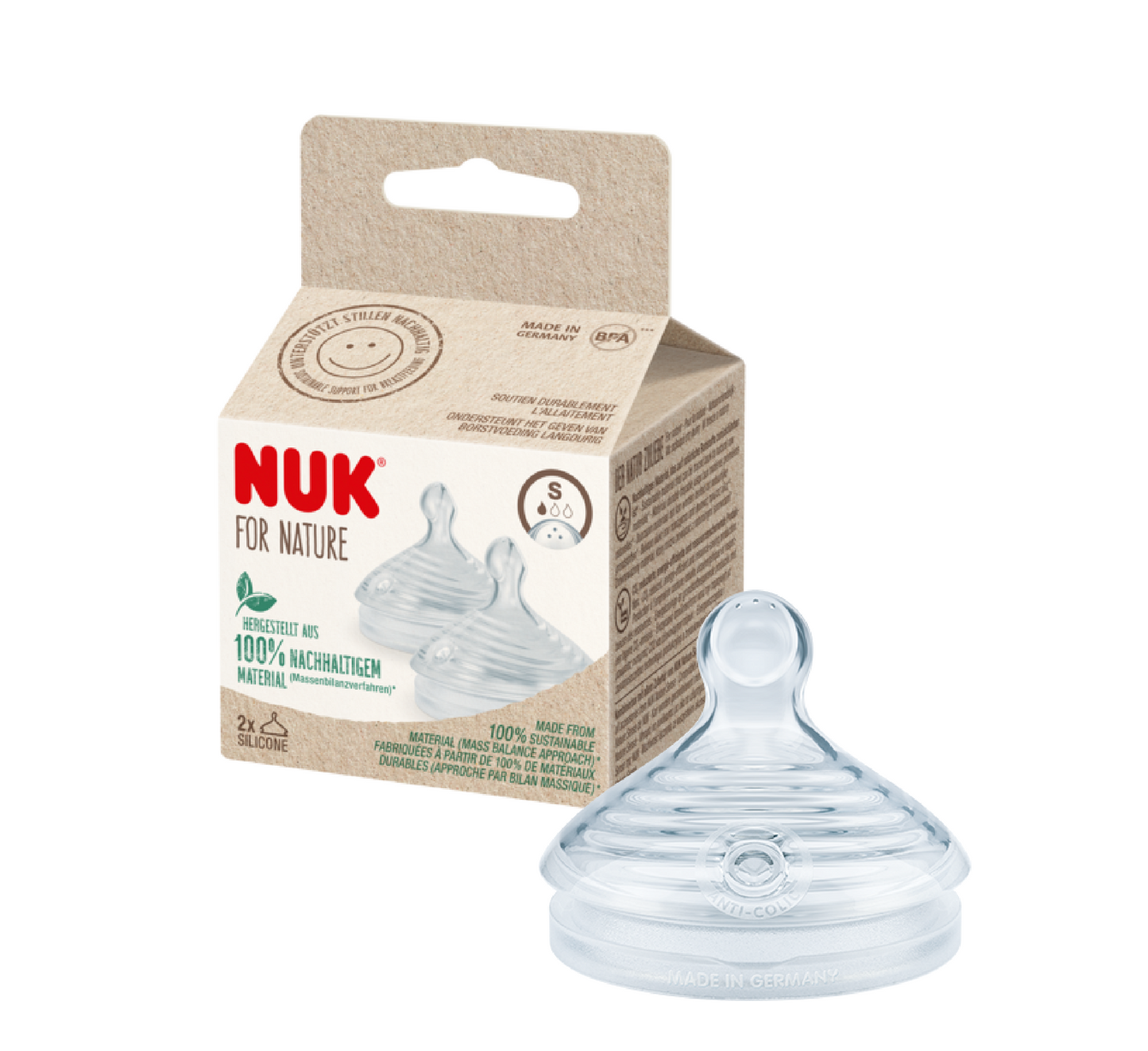 NUK PËR NATYRËN Biberon Ushqyes Silikoni