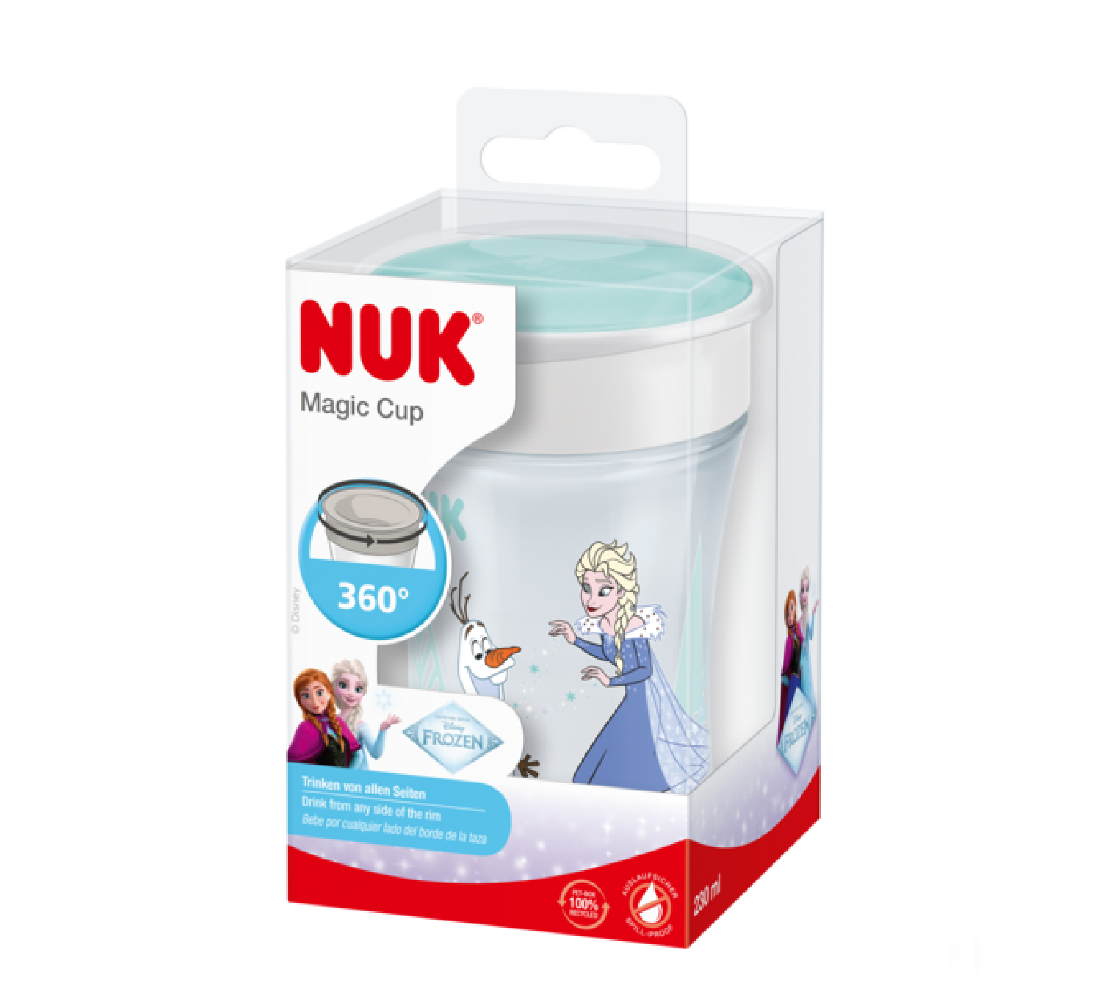 NUK Gotë Magic Cup Frozen 8muajsh+ *250ml