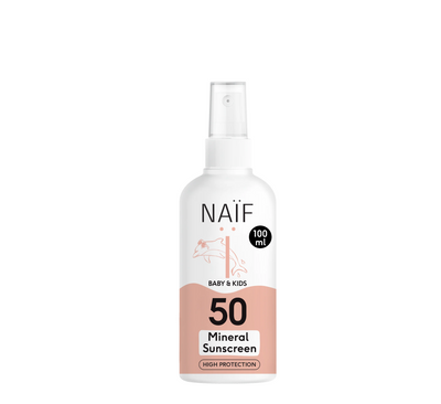 Минерален спреј за сончање Naif Baby & Kids Spf 50 *100ml 