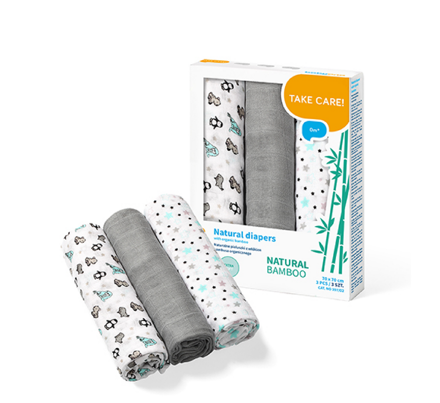 Napa Natural Diapers with Bamboo *3pcs