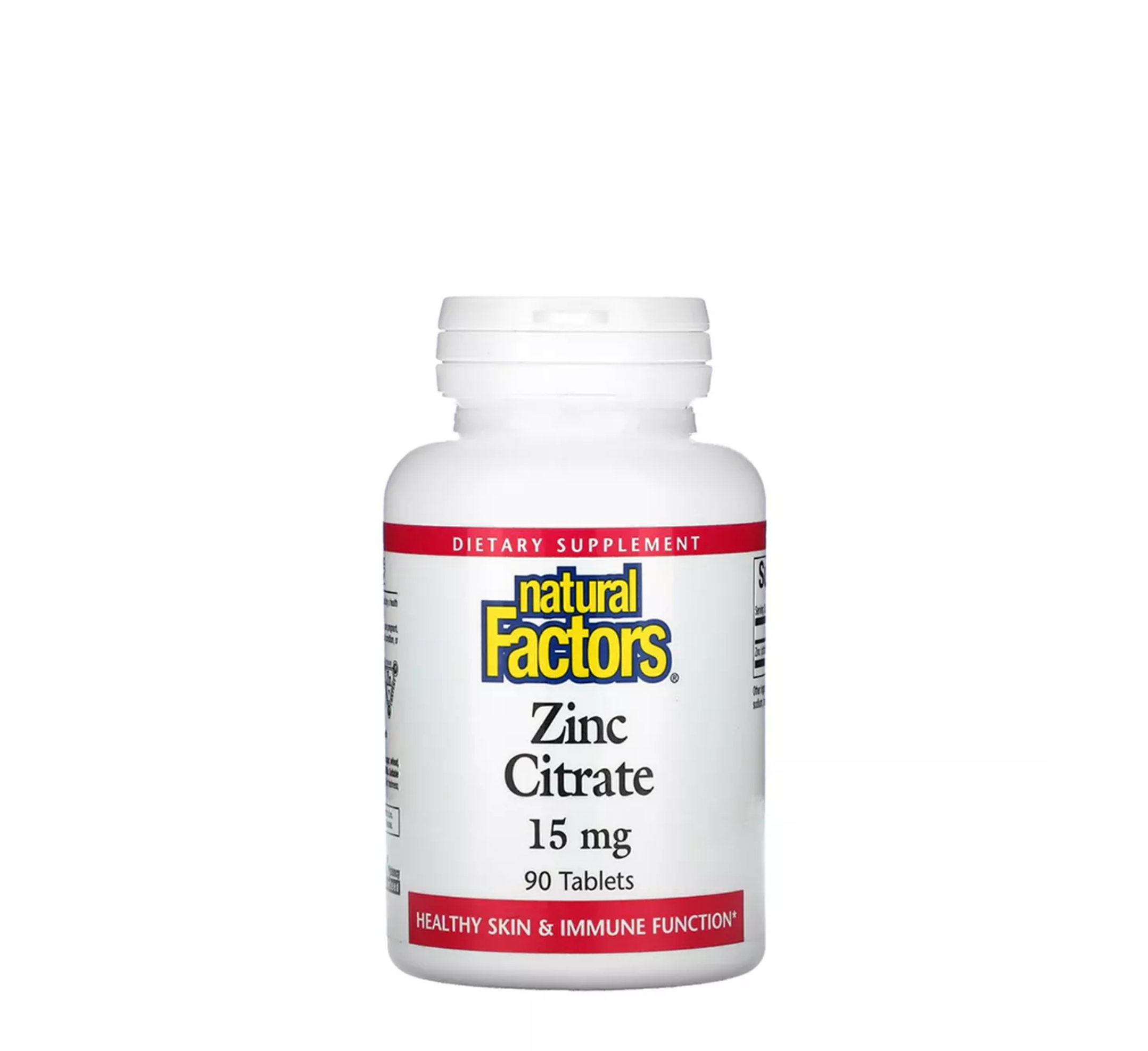 Natural Factors Zinc Citrate 15 mg *90tab