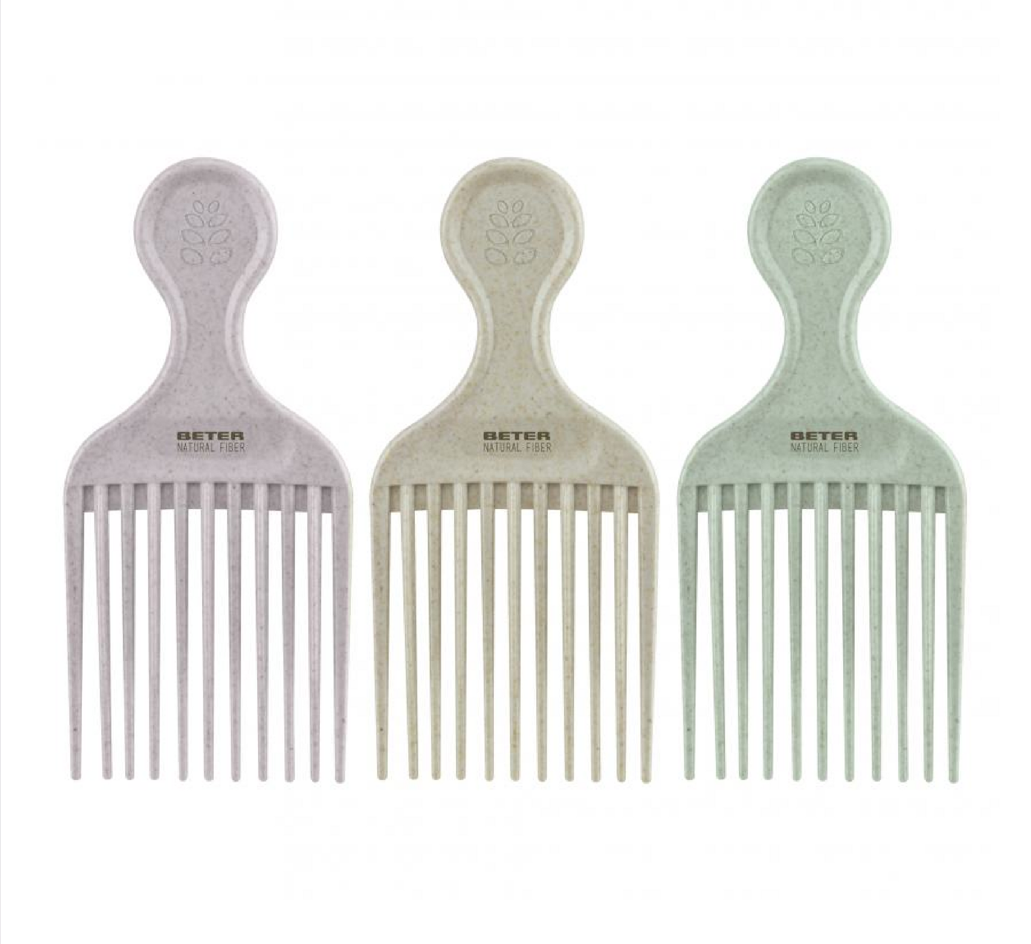 Krehër për flokë kaçurrelë me fibra natyrale (krehër afro)