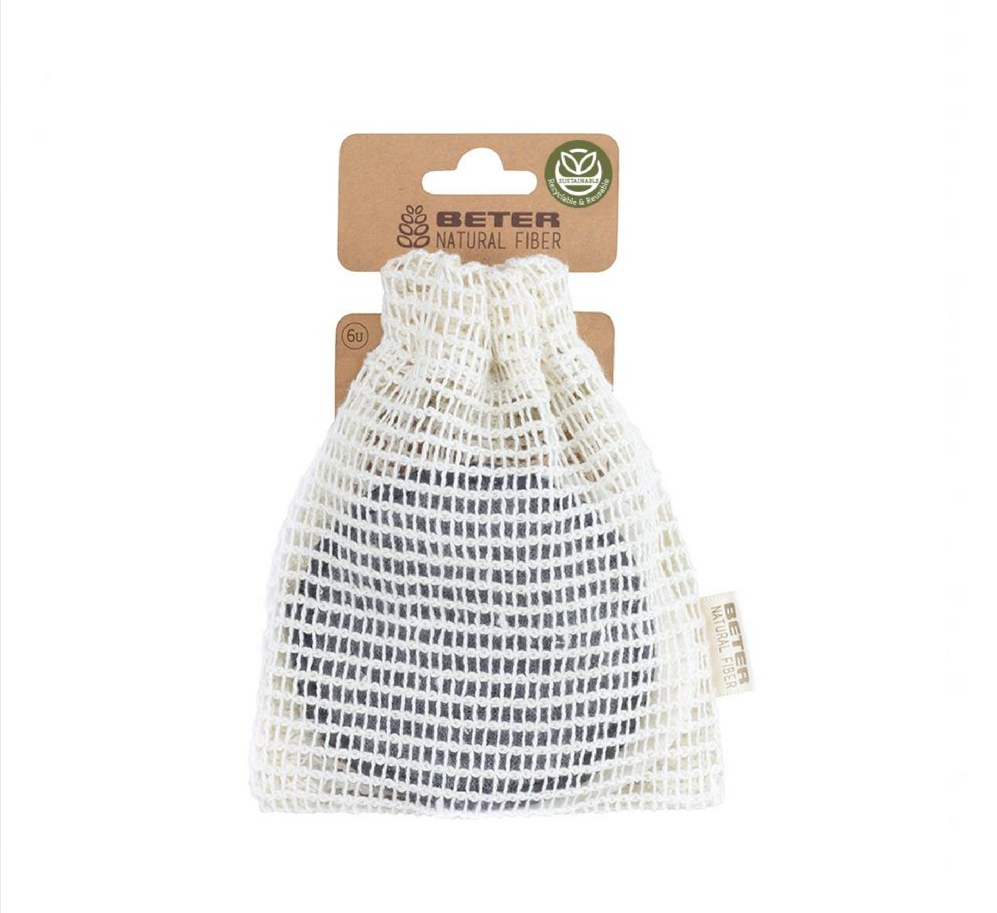 Disqe heqëse grimi të ripërdorshme me fibra natyrale të dyanshme *6 copë