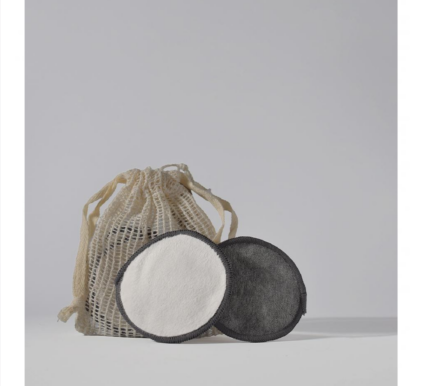 Disqe heqëse grimi të ripërdorshme me fibra natyrale të dyanshme *6 copë