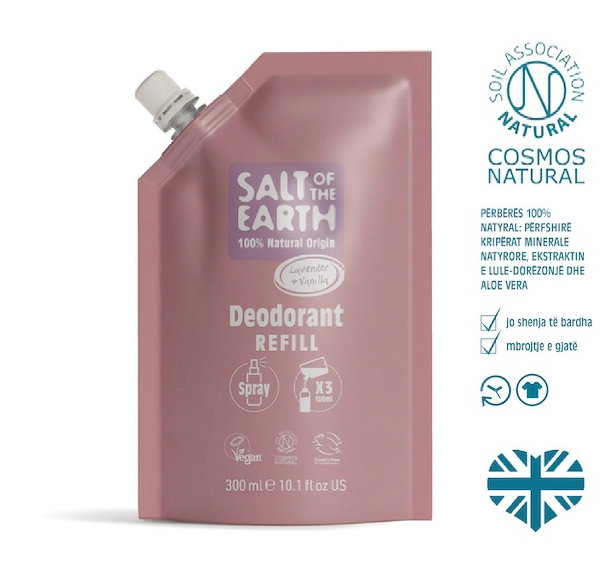 Salt of the Earth Natural Deodorant Spray – Refill 300ml