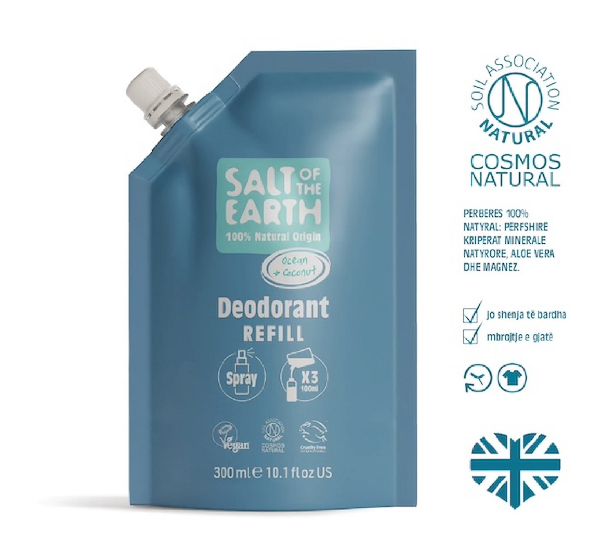 Salt of the Earth Natural Deodorant Spray – Refill 300ml