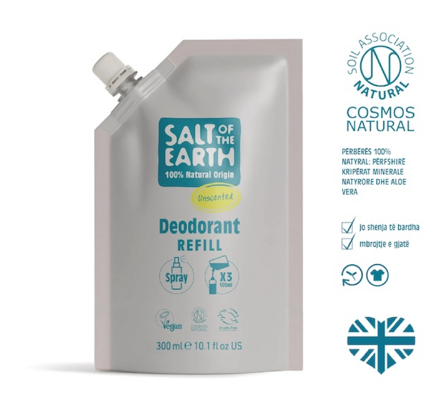 Salt of the Earth Natural Deodorant Spray – Refill 300ml