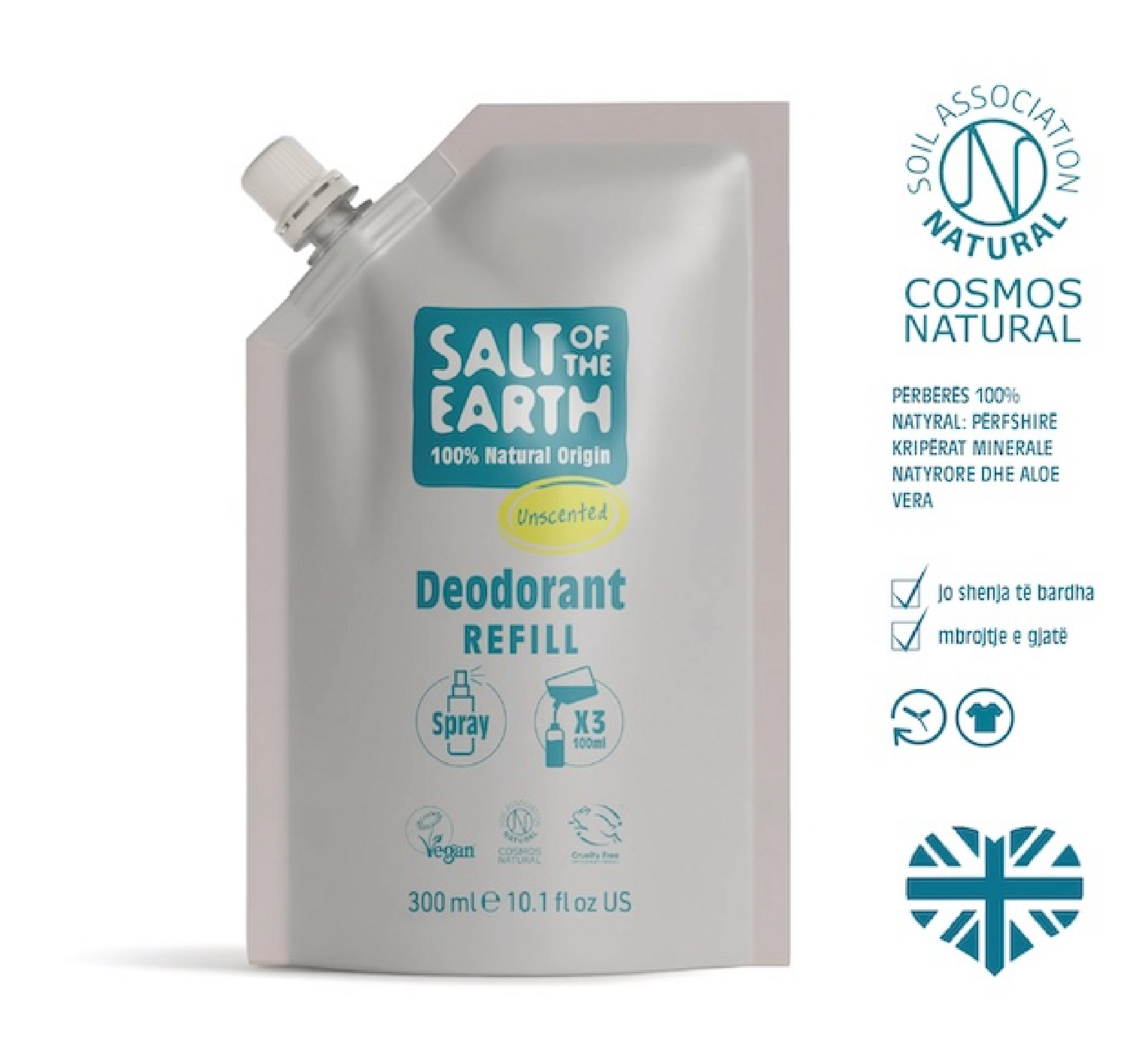 Salt of the Earth Natural Deodorant Spray – Refill 300ml