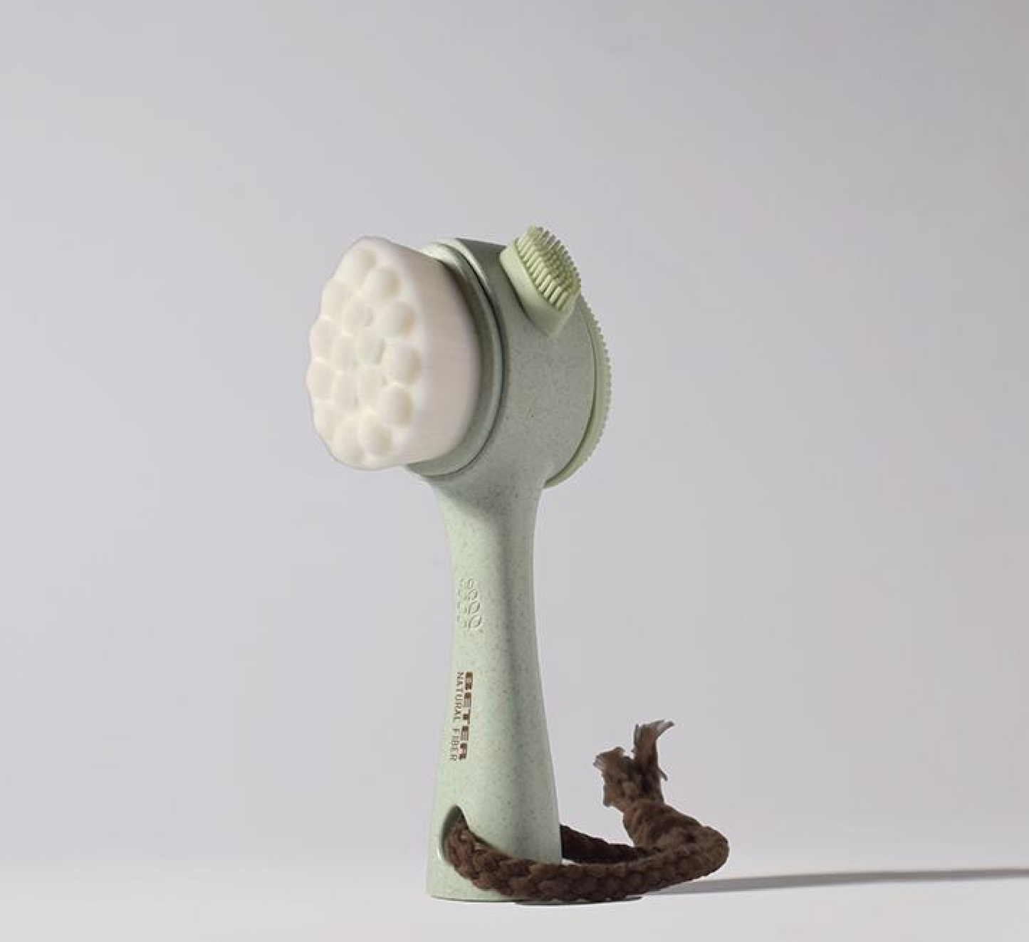 Furçë për fytyrën 2 në 1 me fibra natyrale