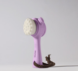 Furçë për fytyrën 2 në 1 me fibra natyrale