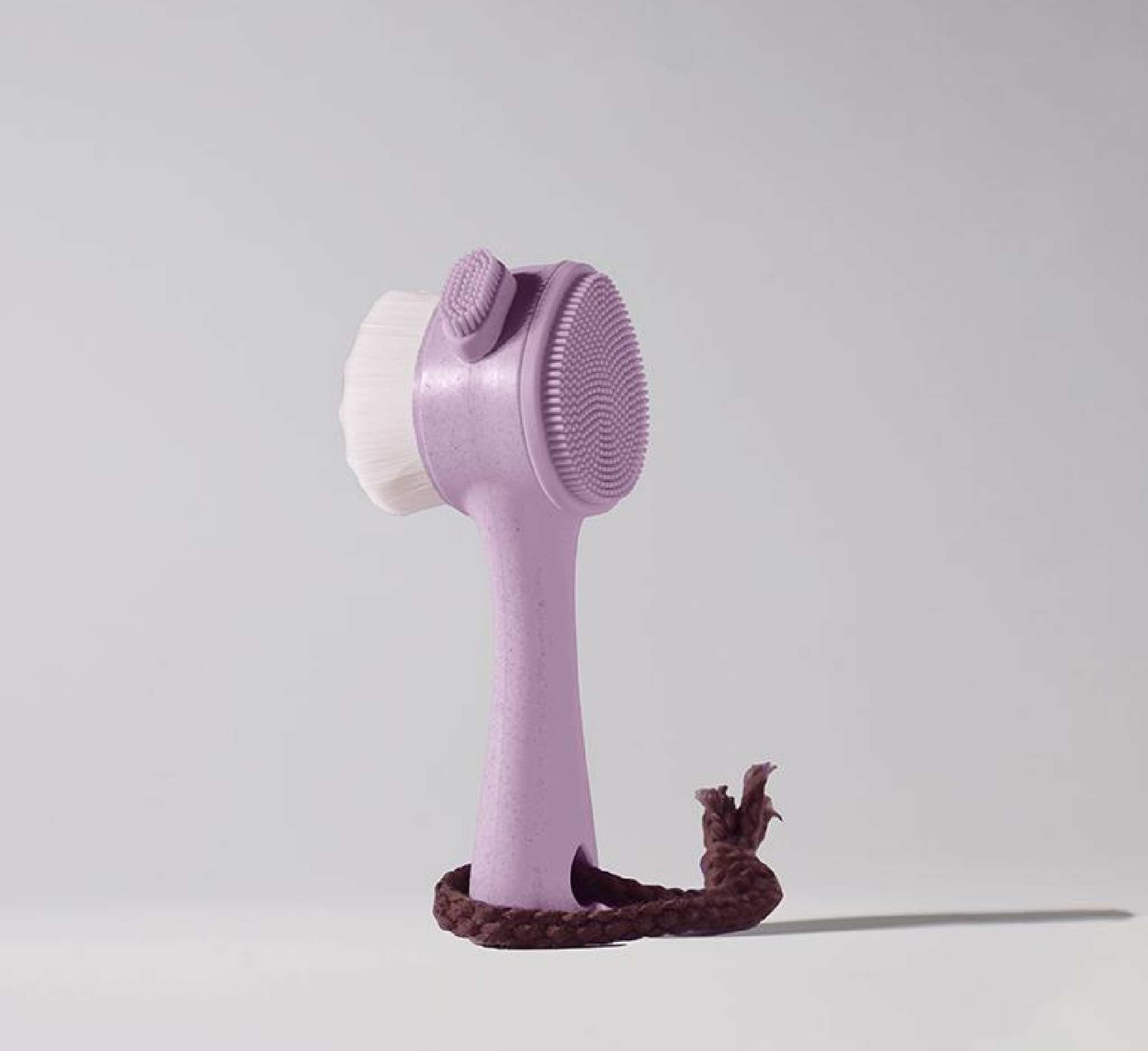 Furçë për fytyrën 2 në 1 me fibra natyrale