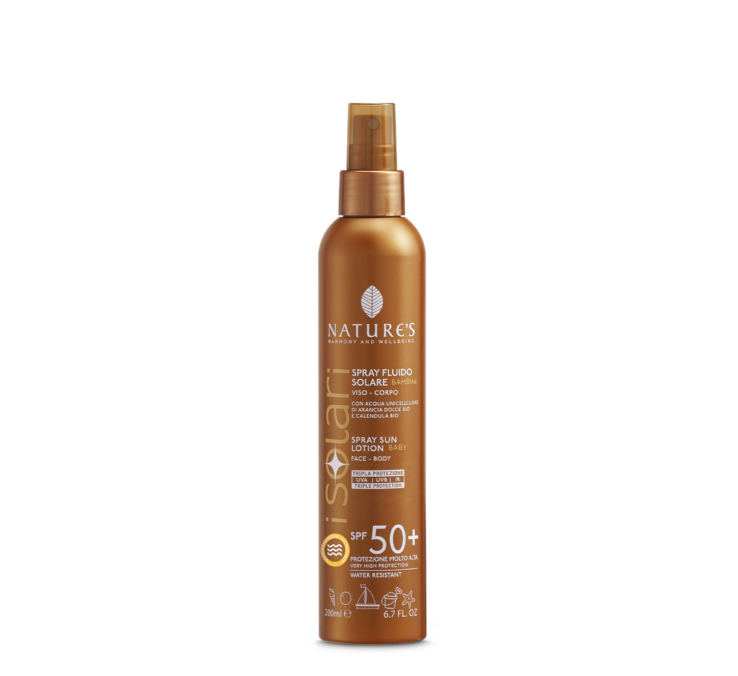 Locion Dielli Spray Nature's I Solari për Fëmijë SPF 50+ *200ml