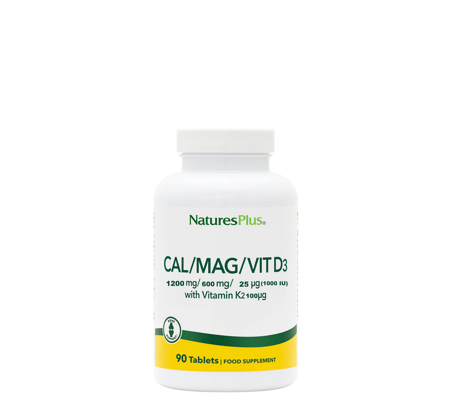 Natures Plus Calcium /Magnesium/ Vitamin D3 with Vitamin K2 *90tab