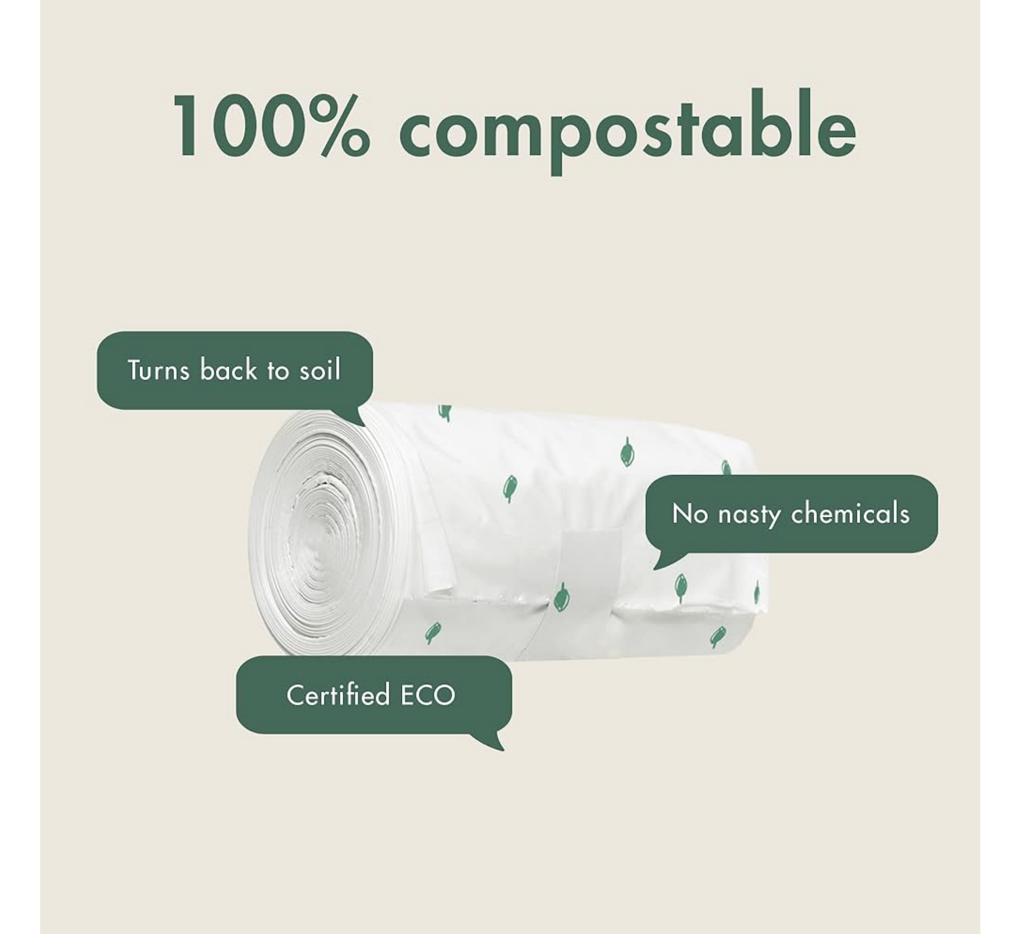 Naty 100% Compostable Nappy Sacks (Diaper Bags) *50pcs