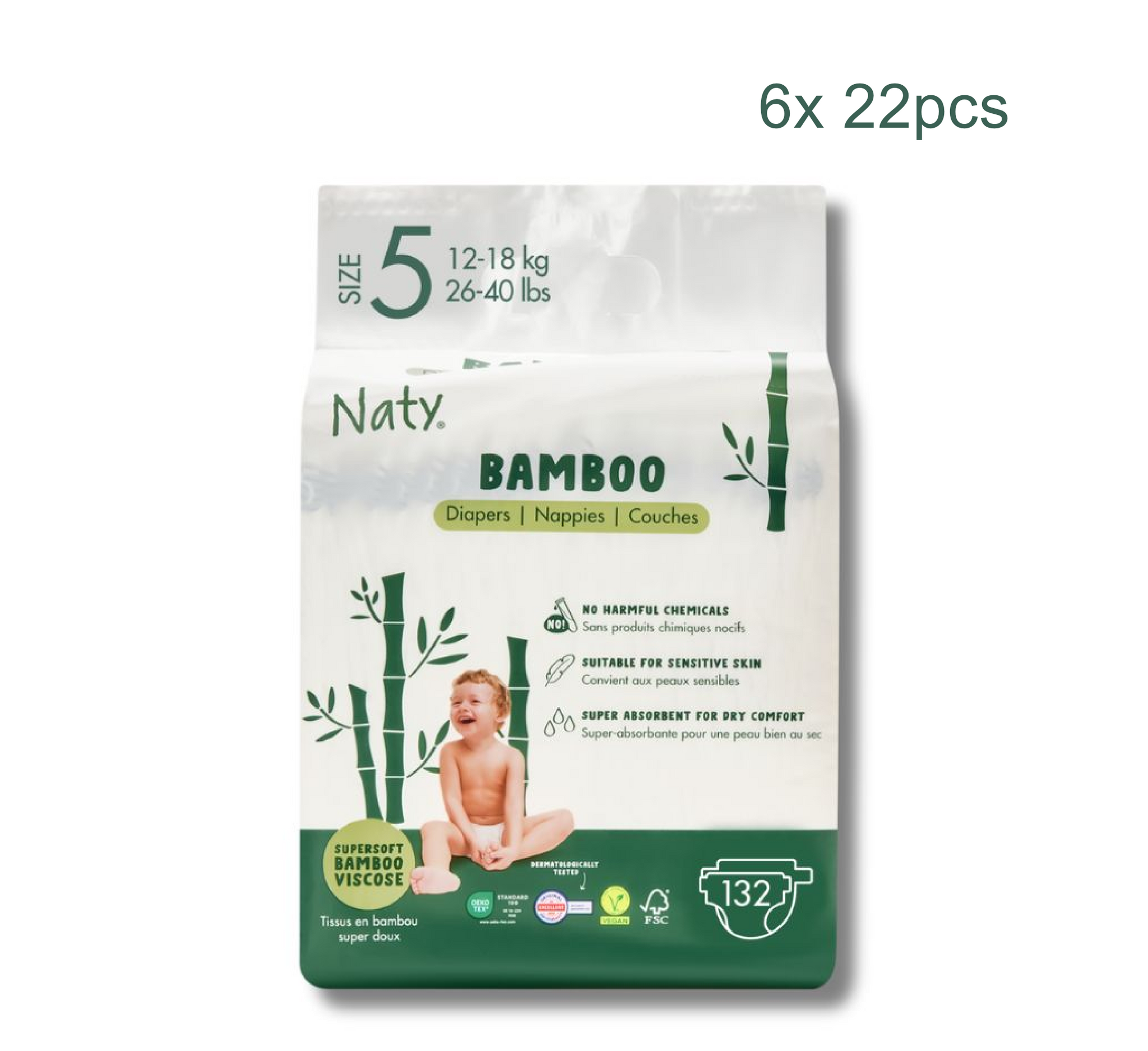 Naty Bamboo Diapers (Pelena) (Full Pack)