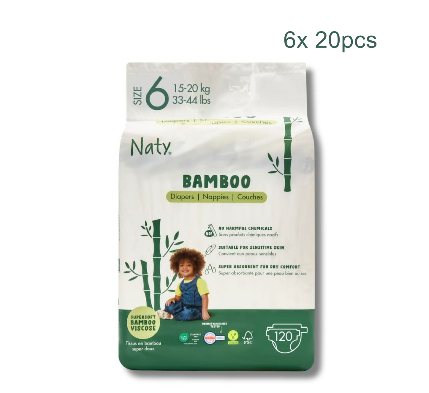 Naty Bamboo Diapers (Pelena) (Full Pack)