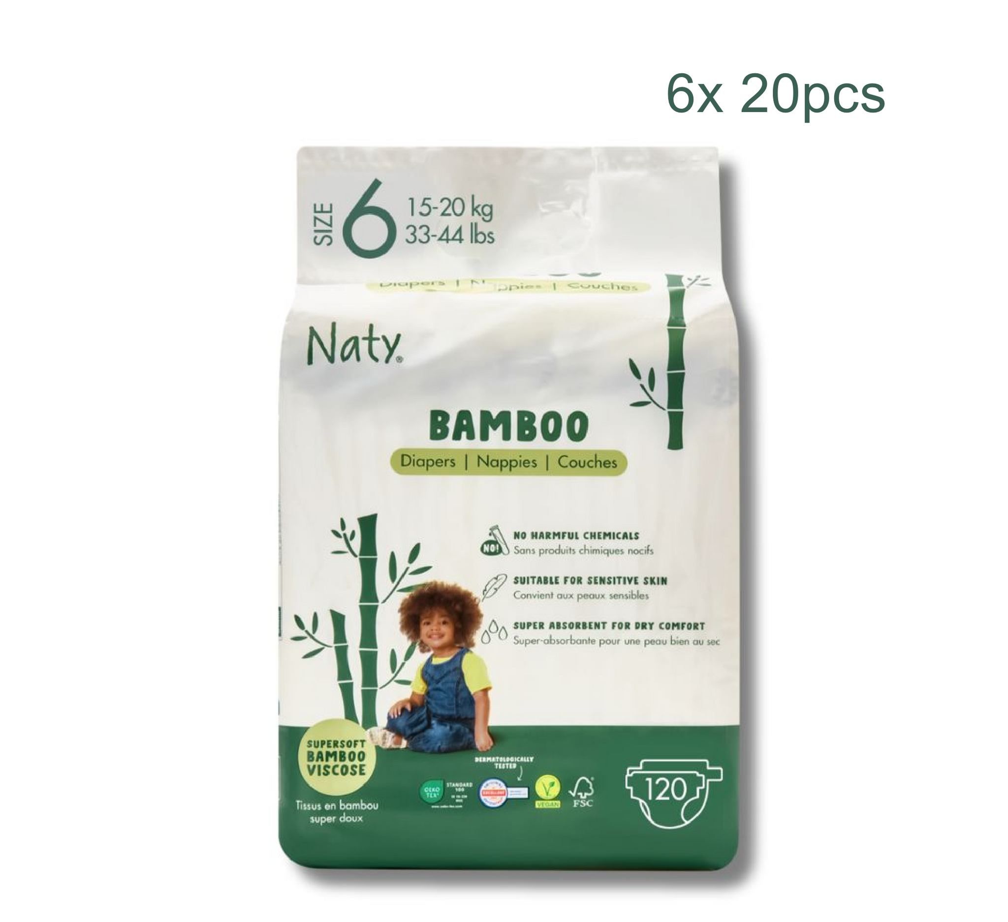 Naty Bamboo Diapers (Pelena) (Full Pack)