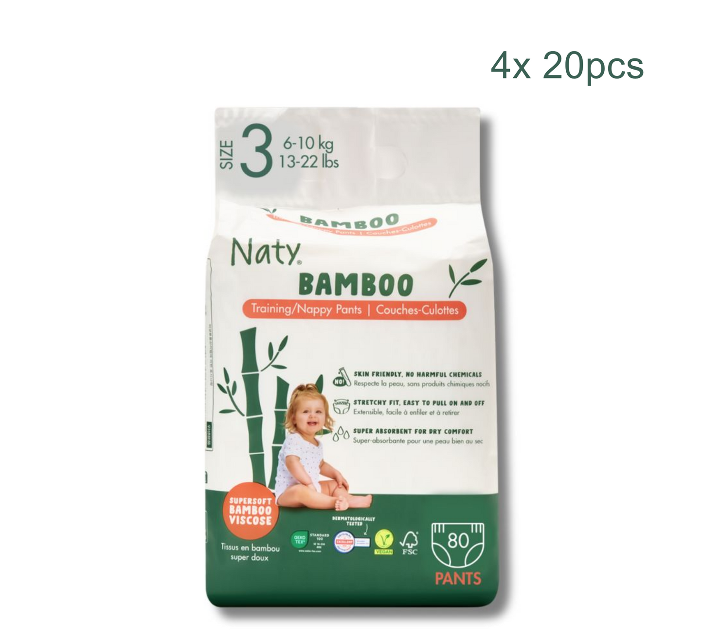 Naty Bamboo Training Pants (Full Pack)