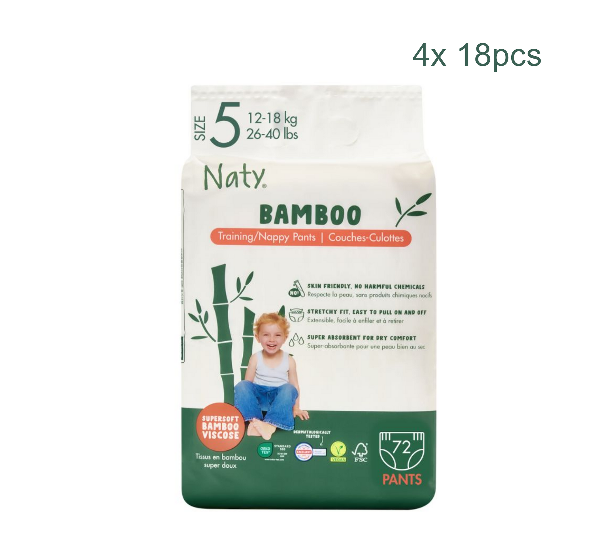 Naty Bamboo Training Pants (Full Pack)