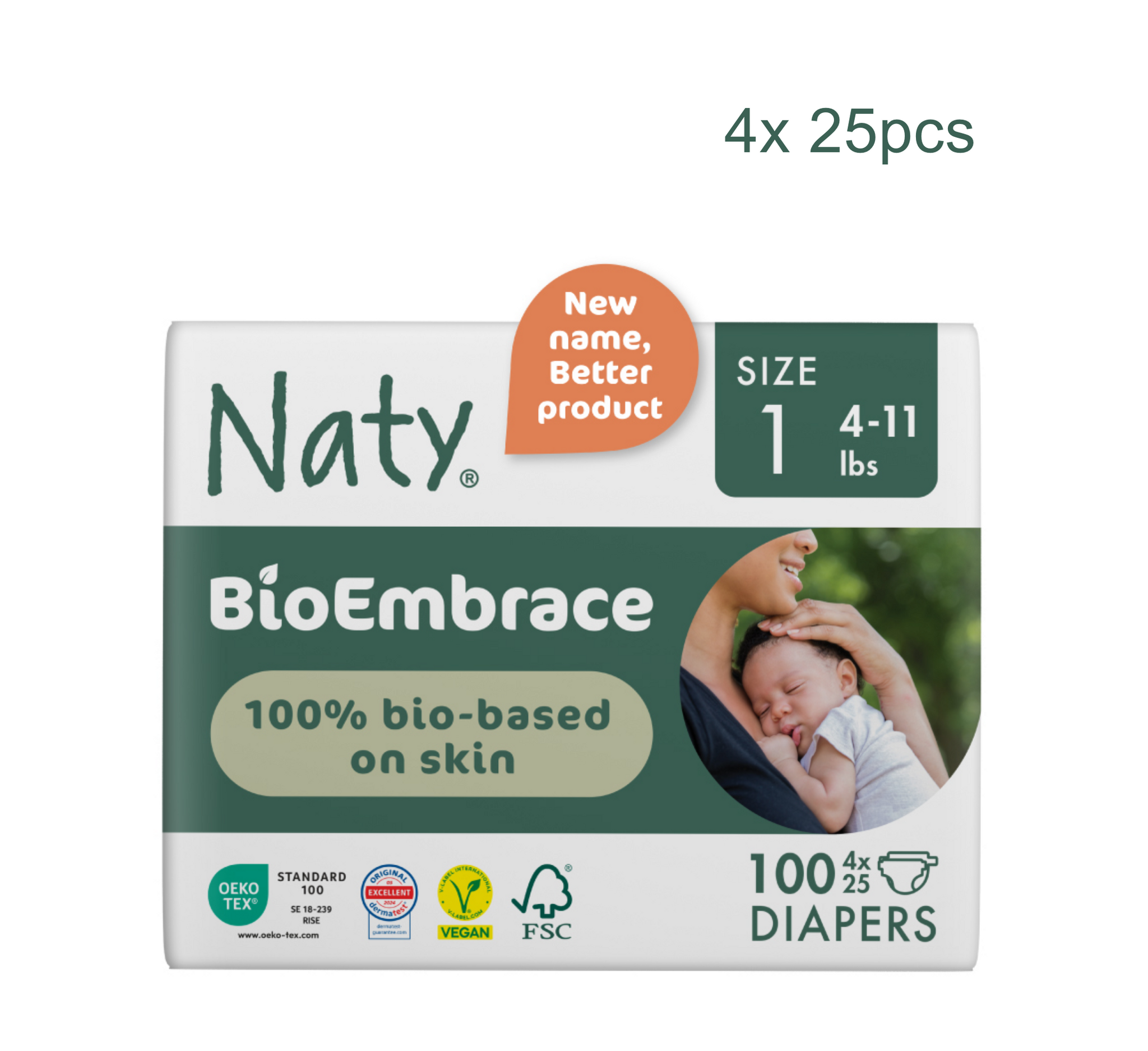 Naty BioEmbrace Diapers (Pelena) (Full Pack)