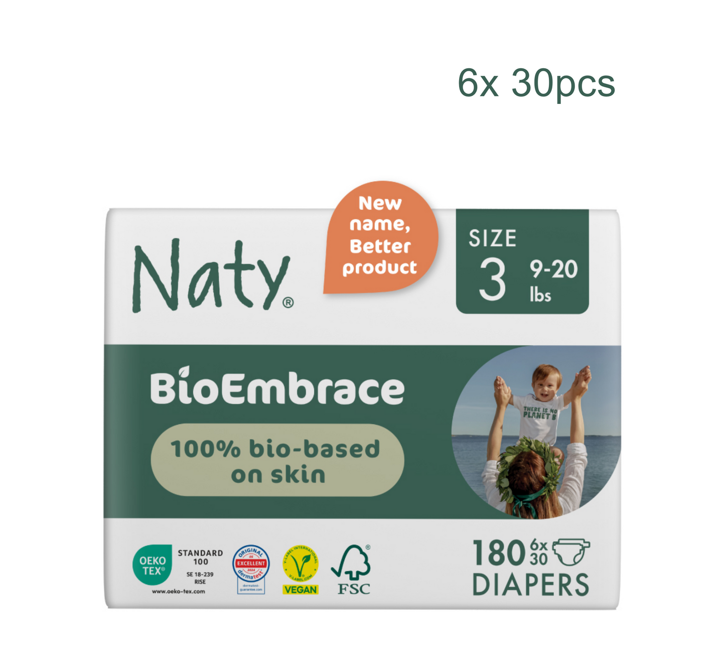 Naty BioEmbrace Diapers (Pelena) (Full Pack)