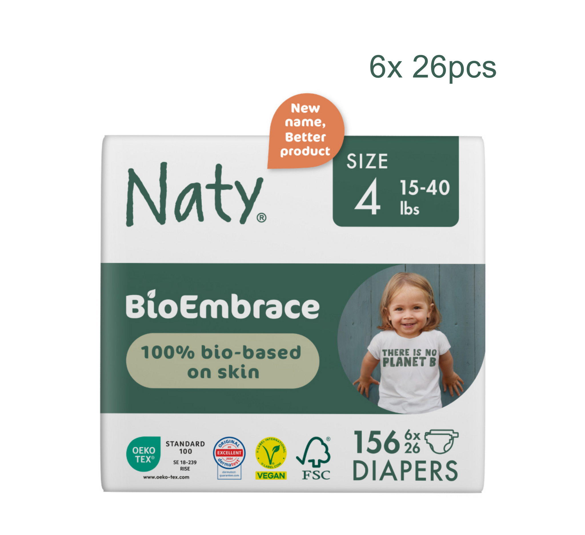 Naty BioEmbrace Diapers (Pelena) (Full Pack)