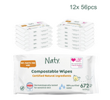 Naty Compostable Wipes (letra të lagura) (Full Pack) 12*56pcs