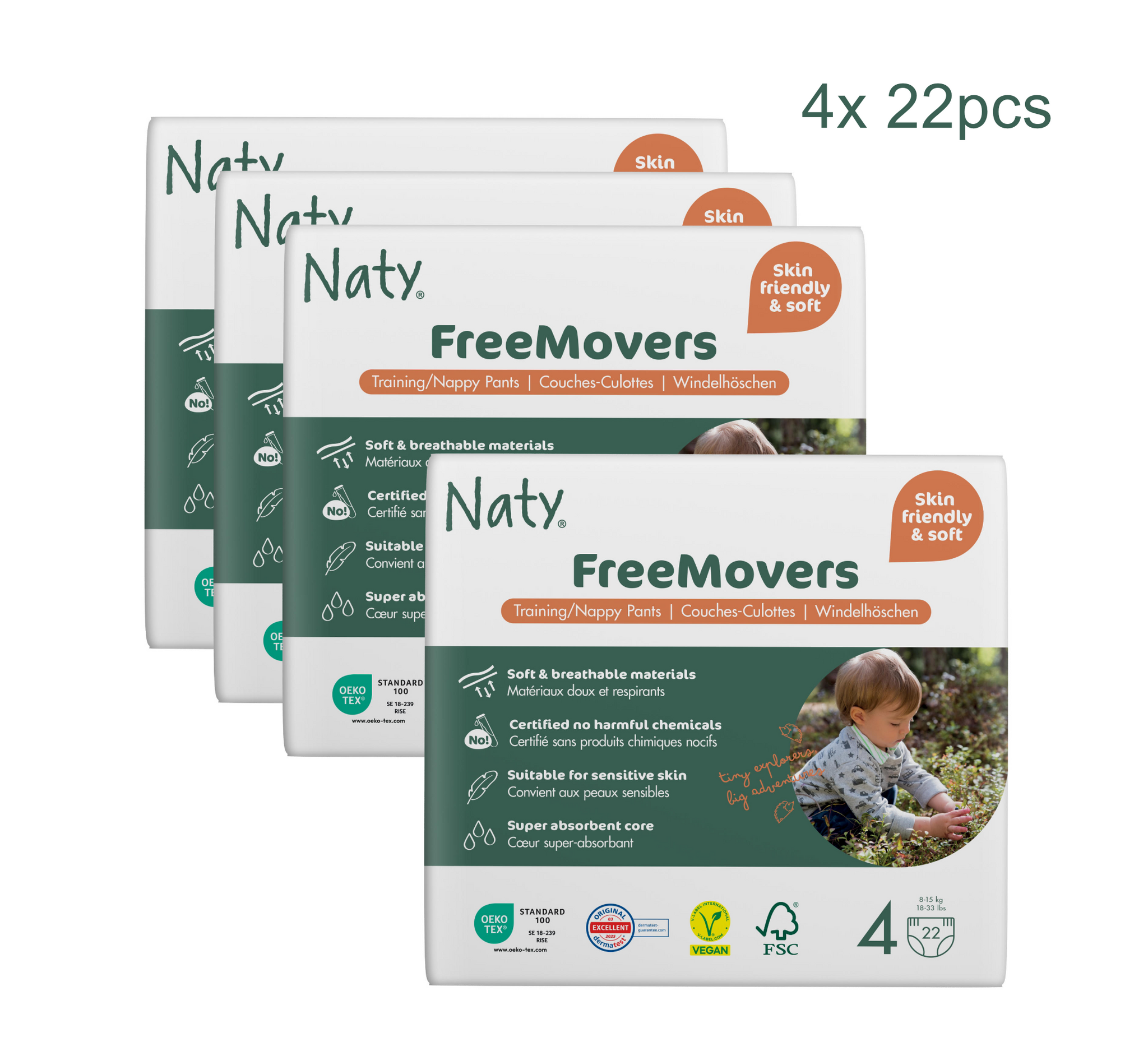 Naty FreeMovers Diaper Pants (Full Pack)