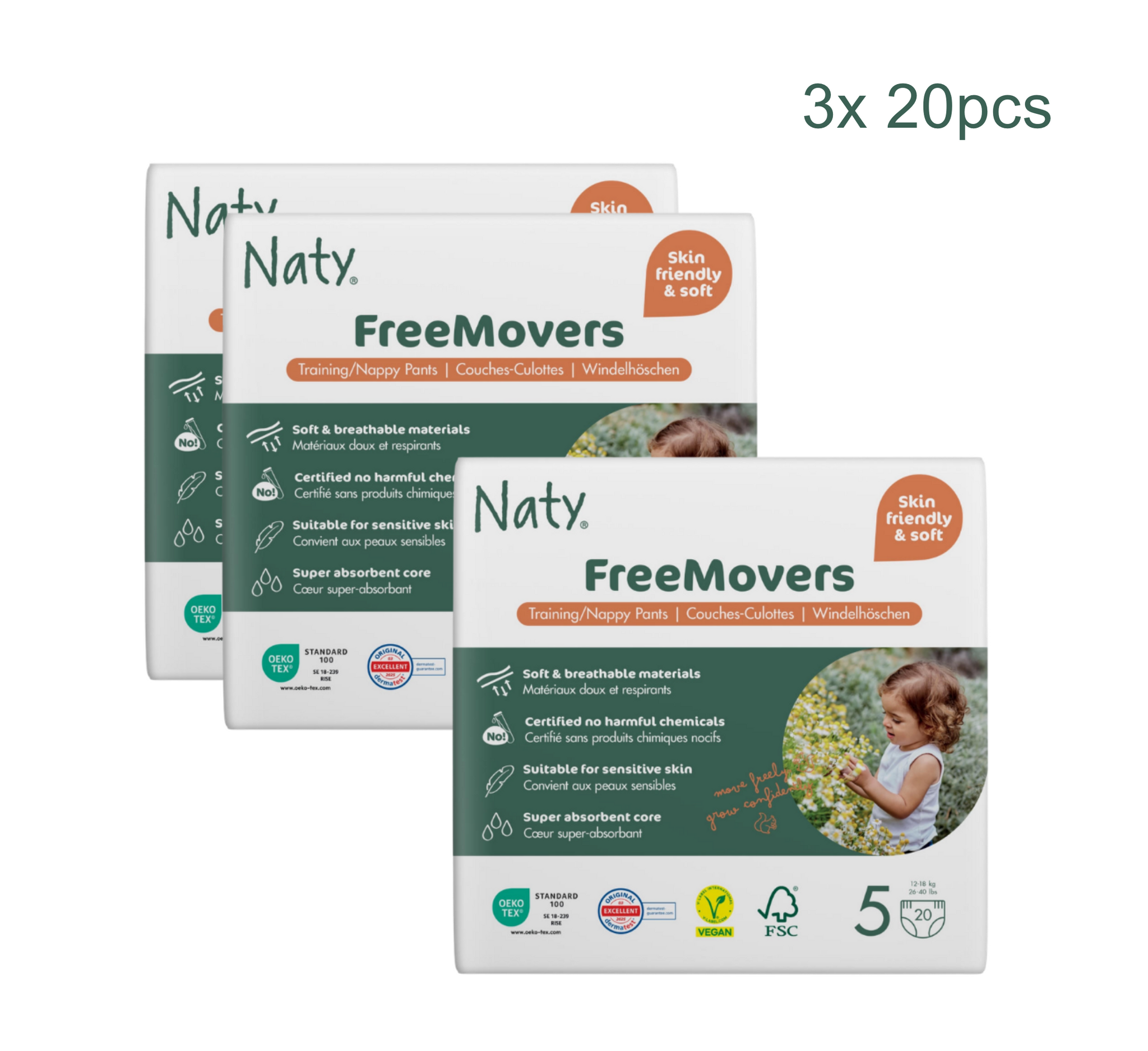 Naty FreeMovers Diaper Pants (Full Pack)