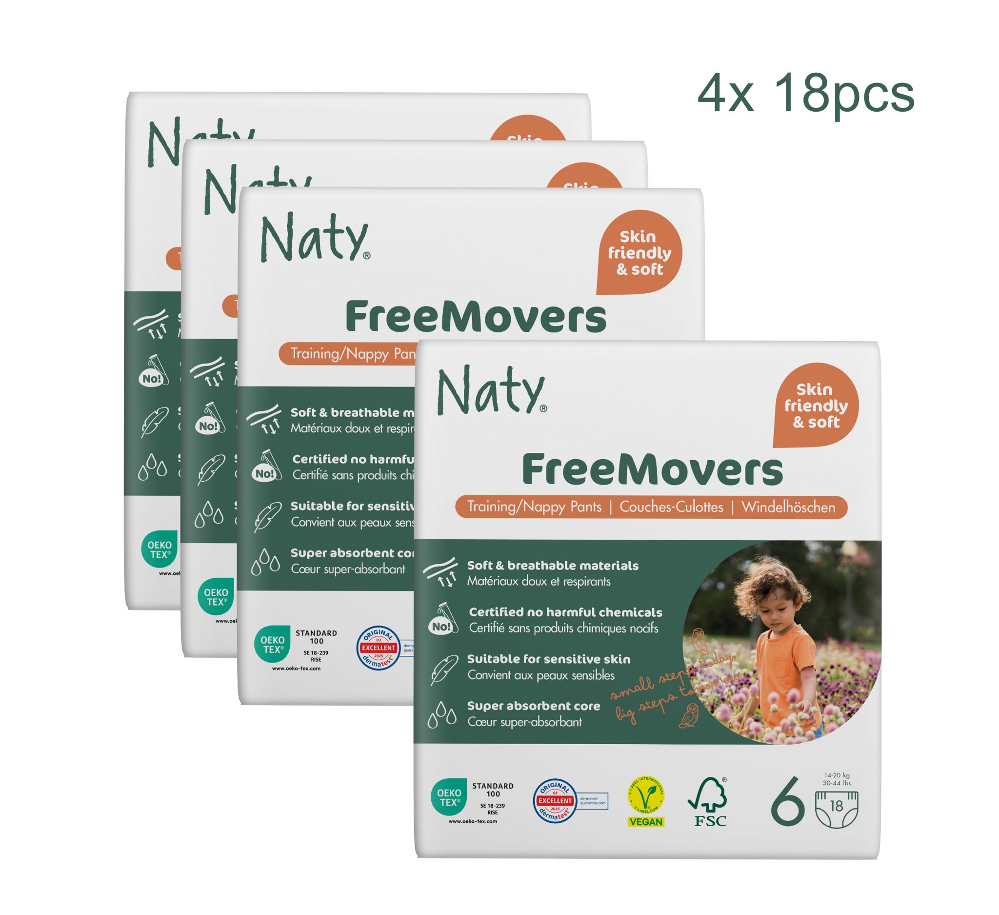 Naty FreeMovers Diaper Pants (Full Pack)