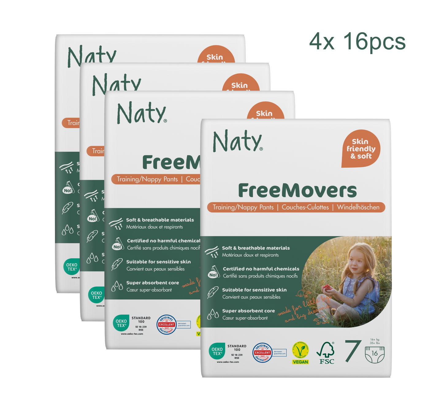 Naty FreeMovers Diaper Pants (Full Pack)