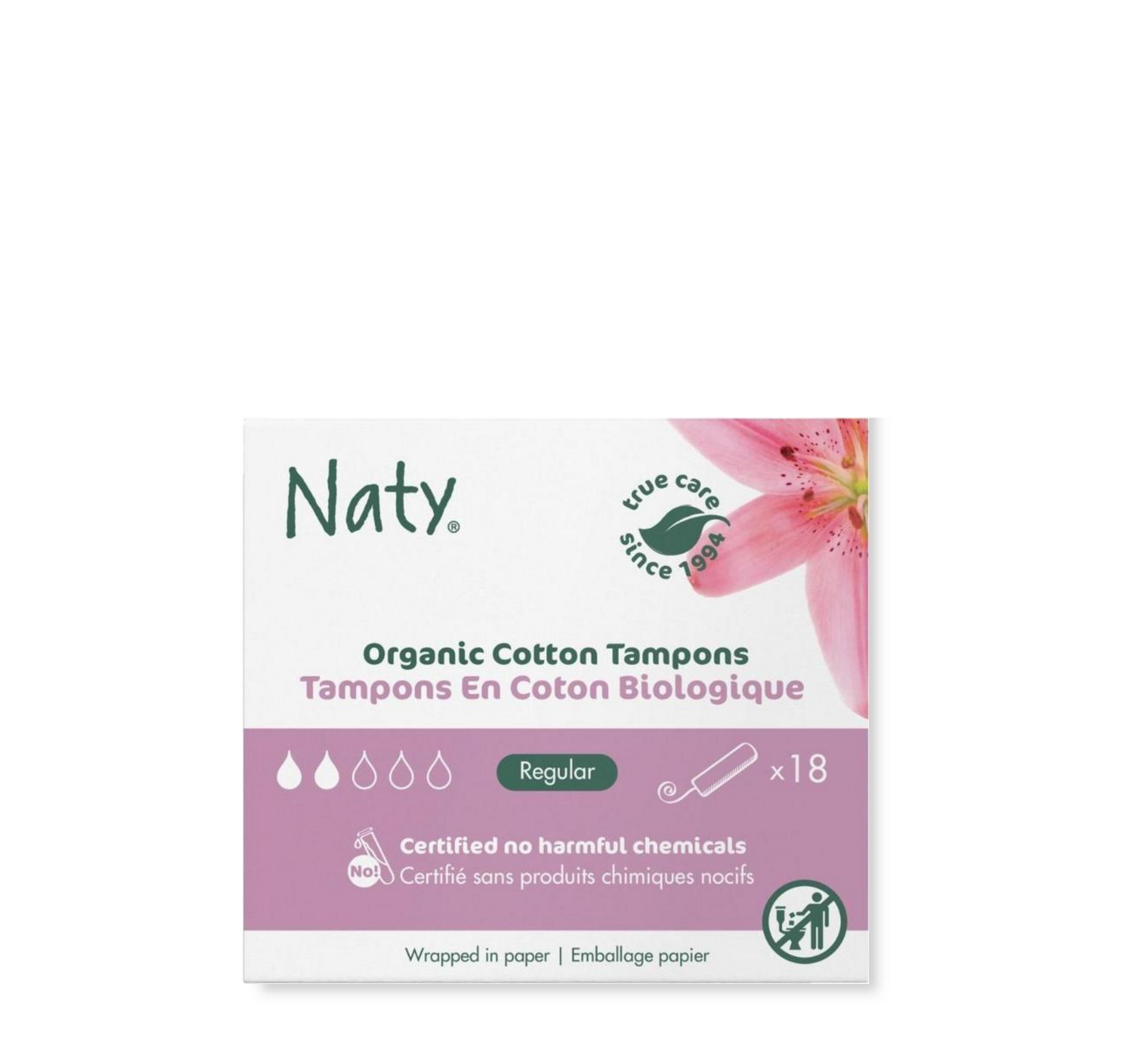 Naty Organic Cotton Tampons *18pcs