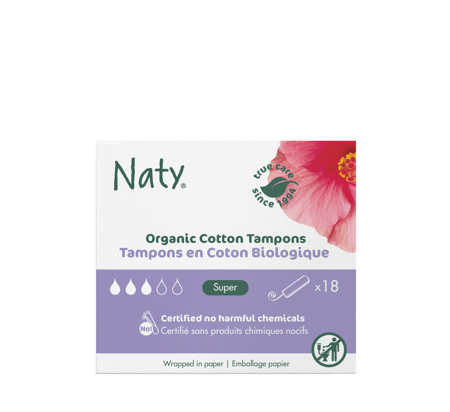 Naty Organic Cotton Tampons *18pcs