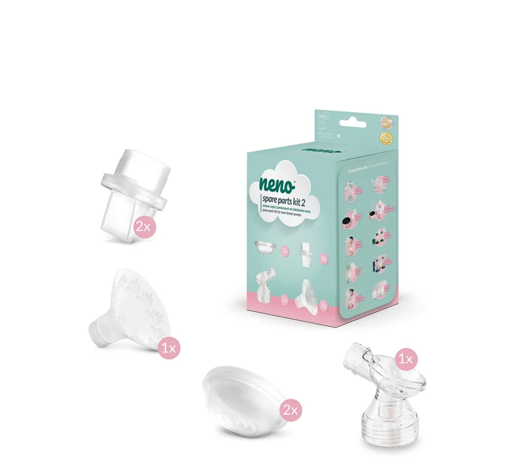Neno Spare Parts Kit 2 – Breast Pump Spare Parts Kit