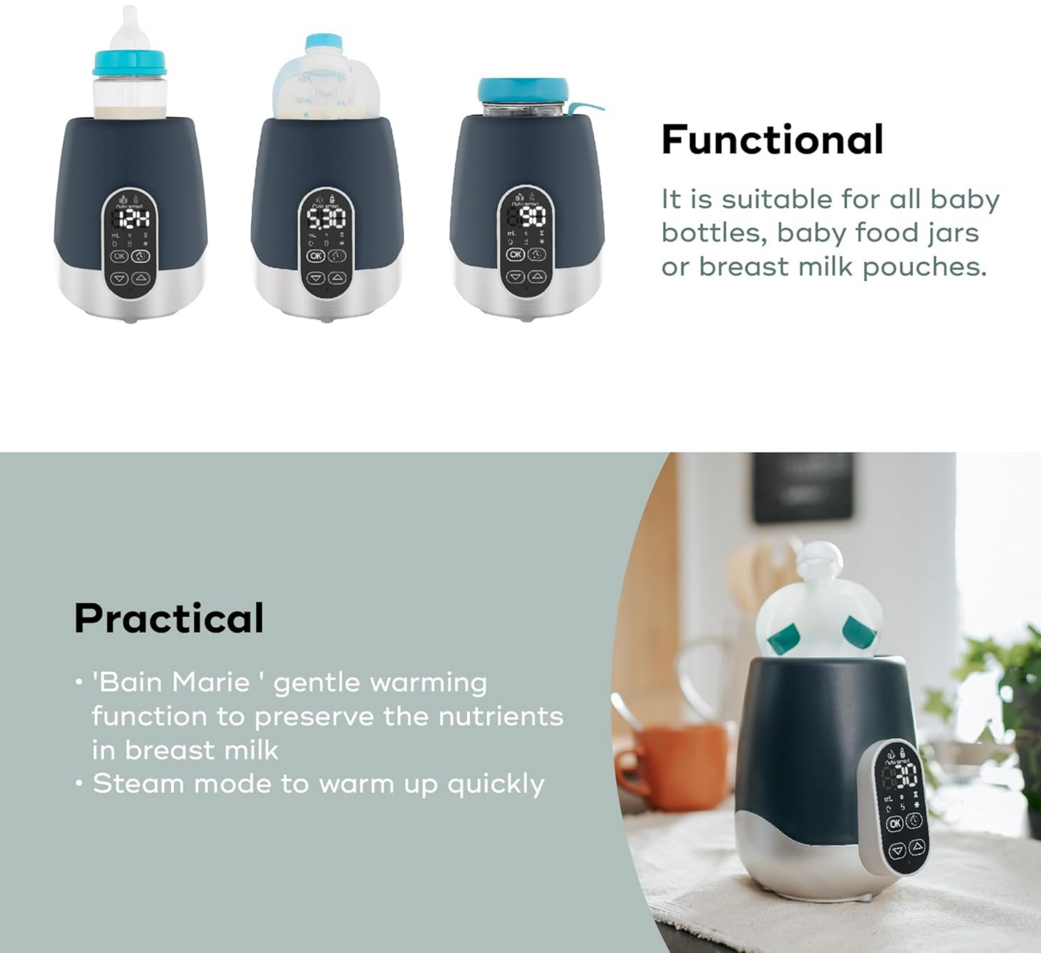 Ngrohës shishesh për udhëtim NutriSmart