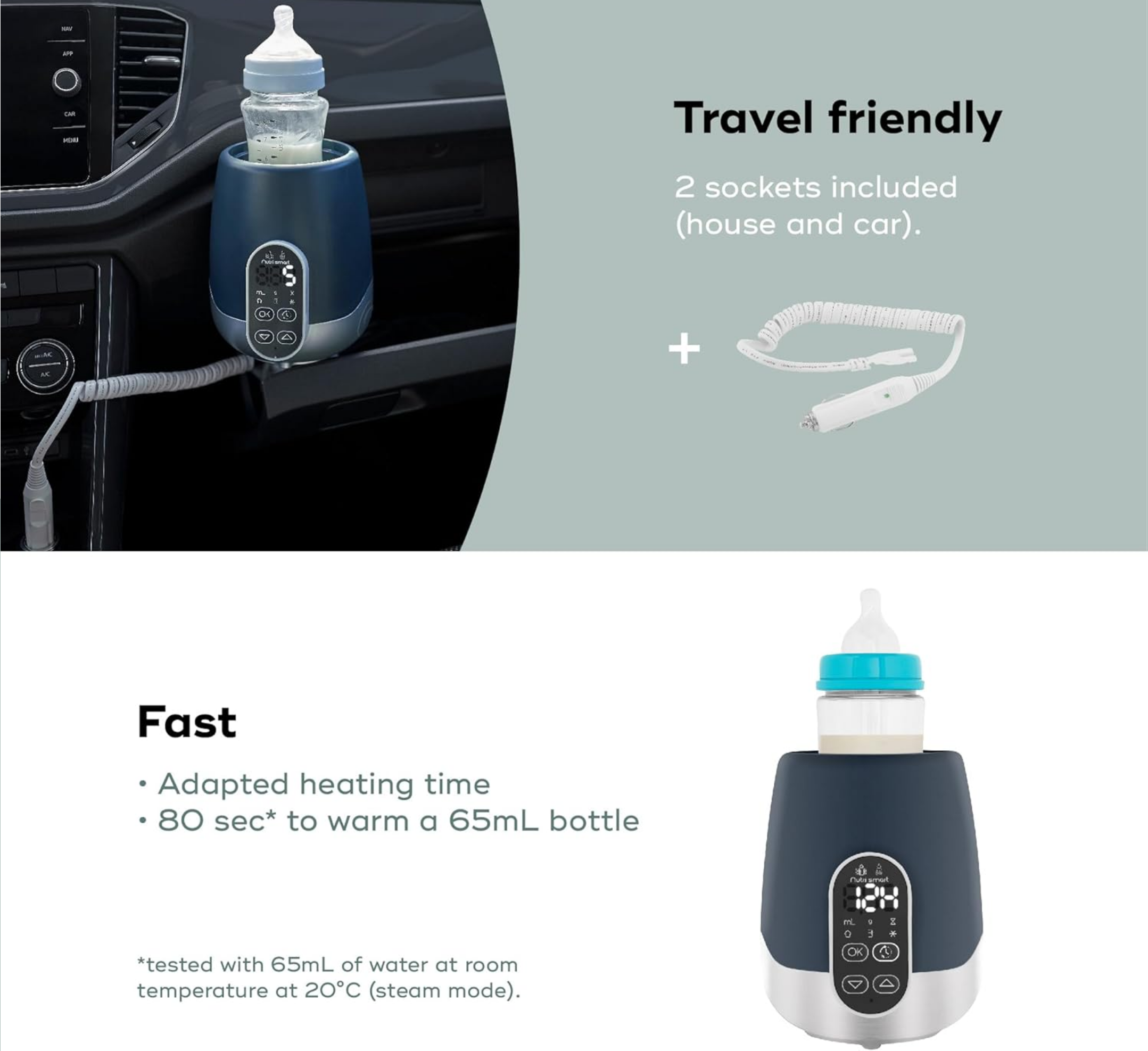 NutriSmart Travel Bottle Warmer