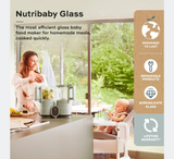 Апарат за храна за бебиња Nutribaby 4 во 1 Glass 2.0 Celadon Green
