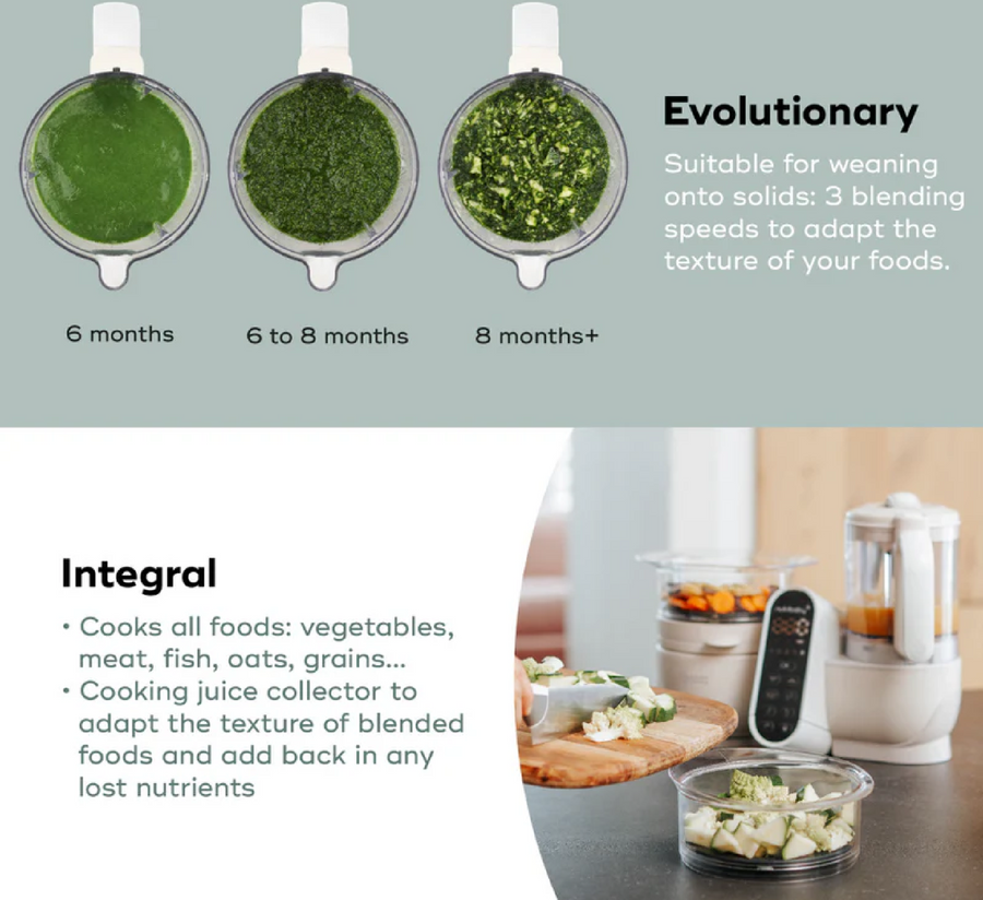 Nutribaby(+) Makinë për përgatitjen e ushqimit për foshnje 6 në 1