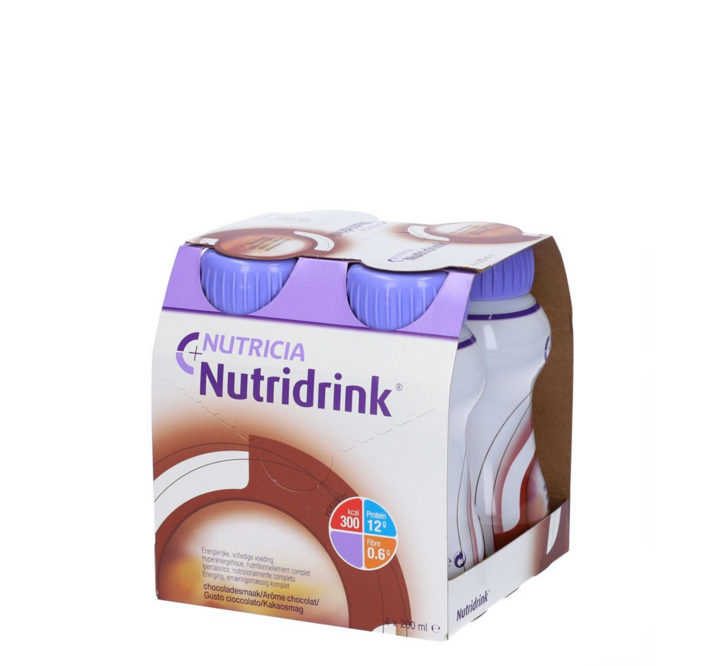 Nutricia Nutridrink çokollatë me shumë fibra (4*200 ml) 