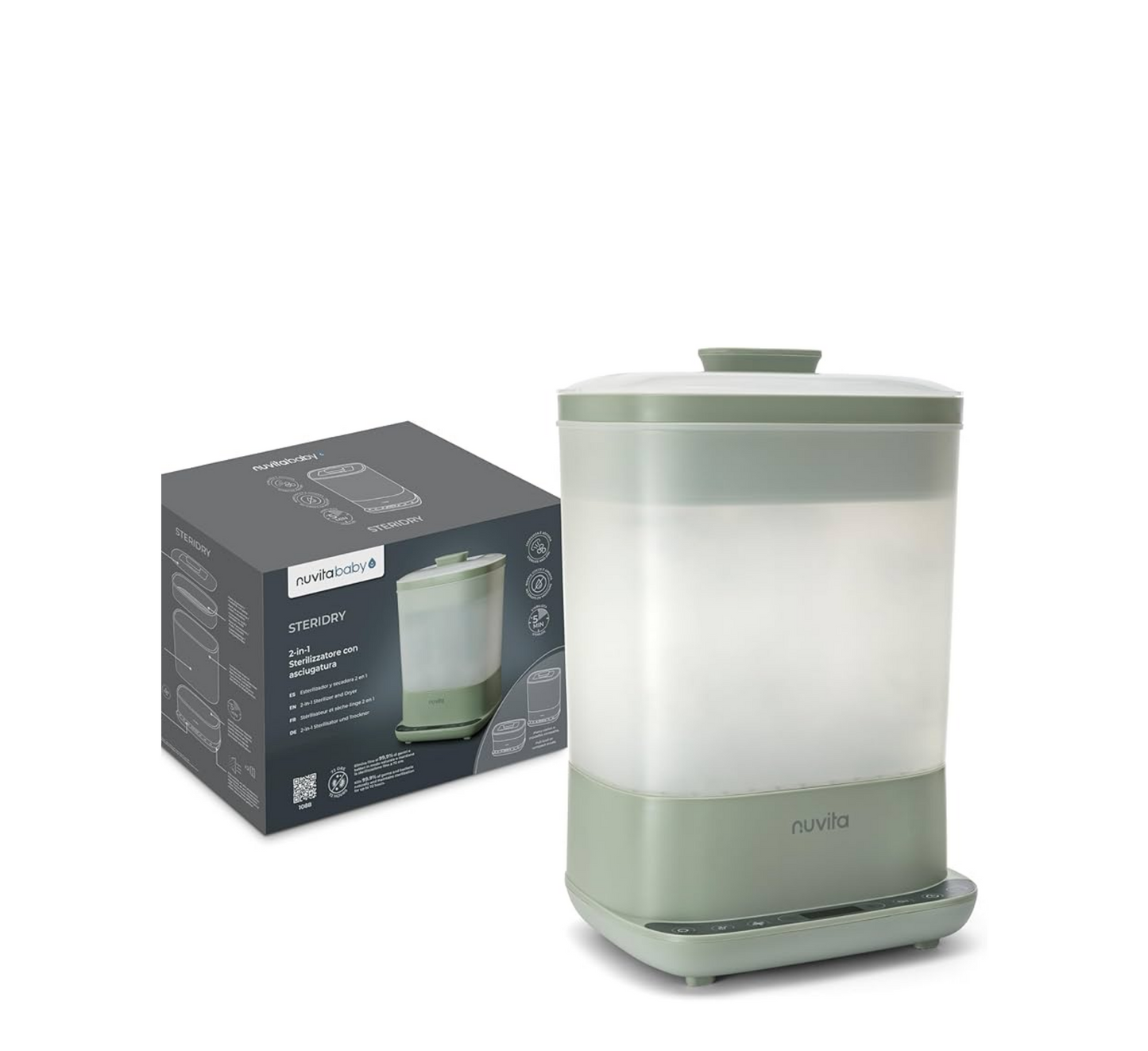 Sterilizues Nuvita 2 në 1 me tharje SteriDry