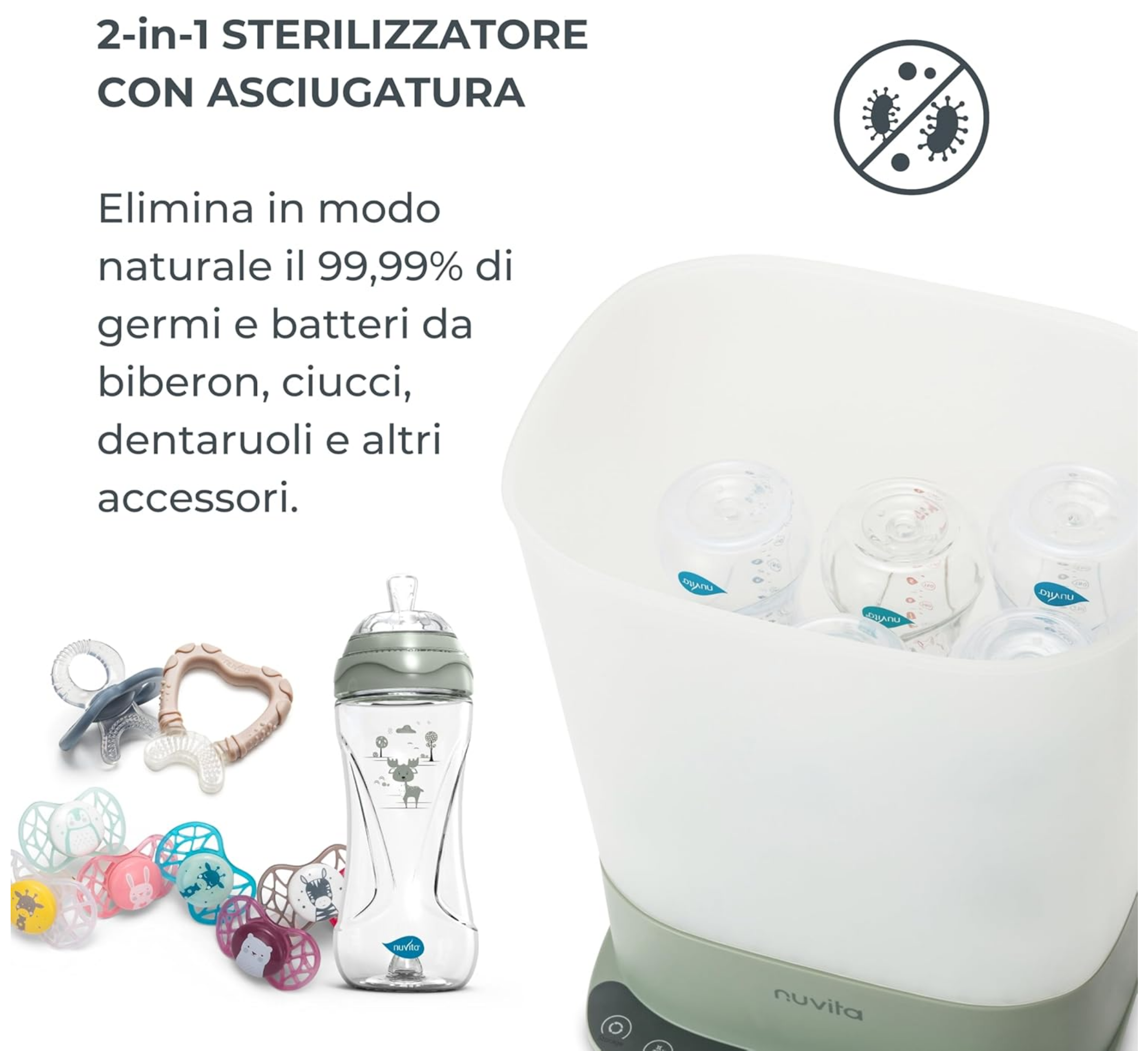 Nuvita 2 in 1 Sterilizer with Drying SteriDry