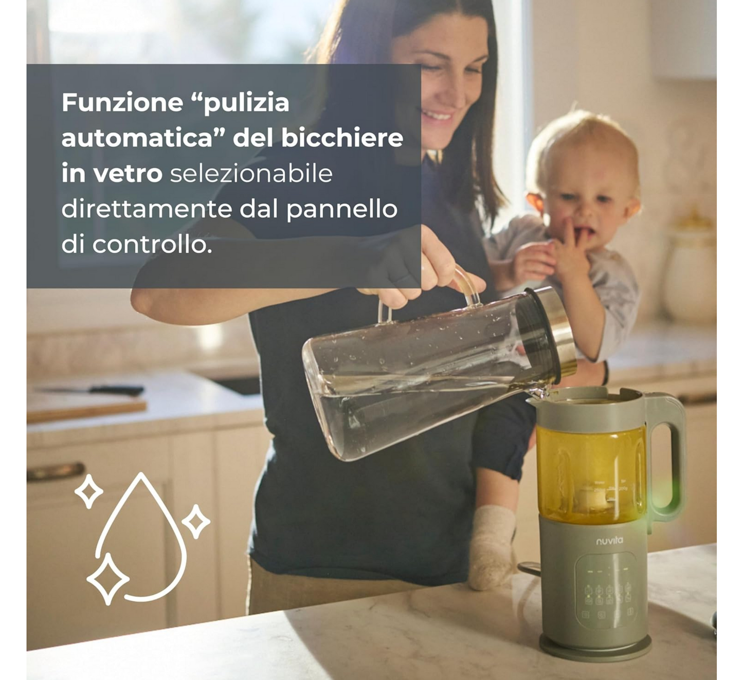 Nuvita 7 in 1 Magic Pappa Multifunction Baby Food Cooker with Recipe Book