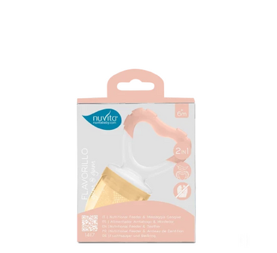 Nuvita Fruit Eater dhe Dhëmbëzues 2 në 1 (6 muaj+) - Flavorillo 1417