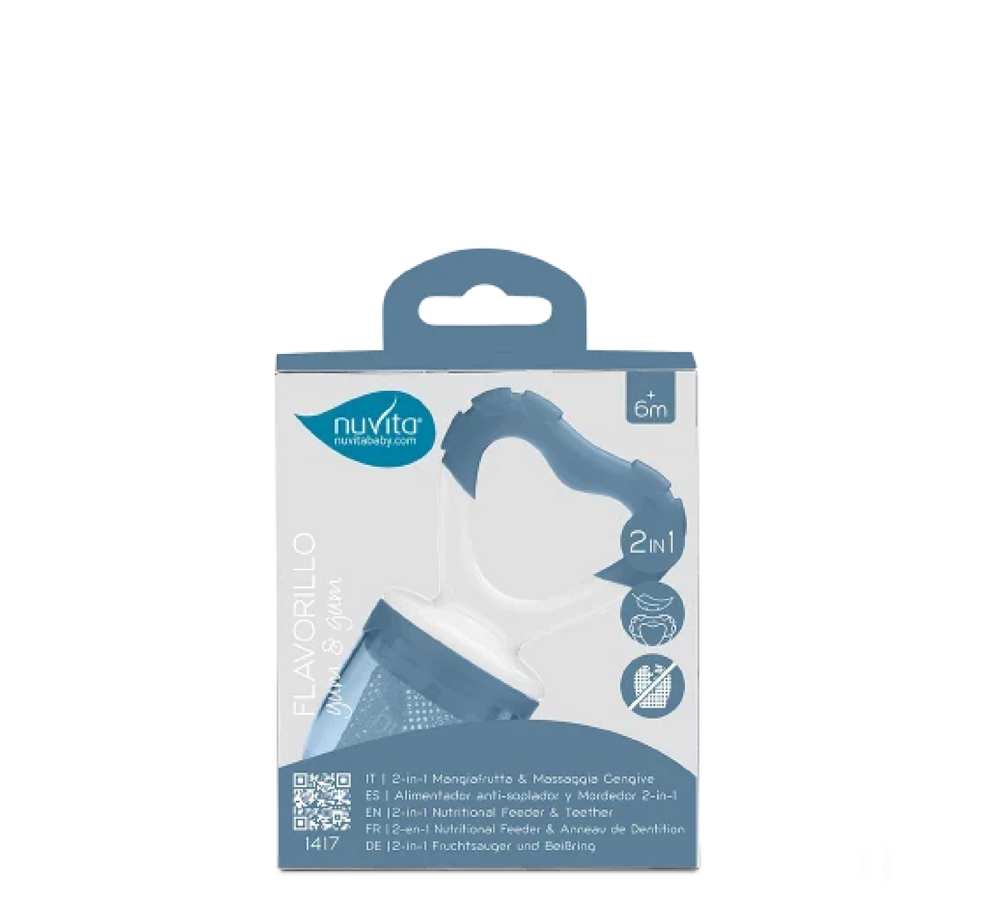 Nuvita Fruit Eater and Teether 2 in 1 (6months+) - Flavorillo 1417