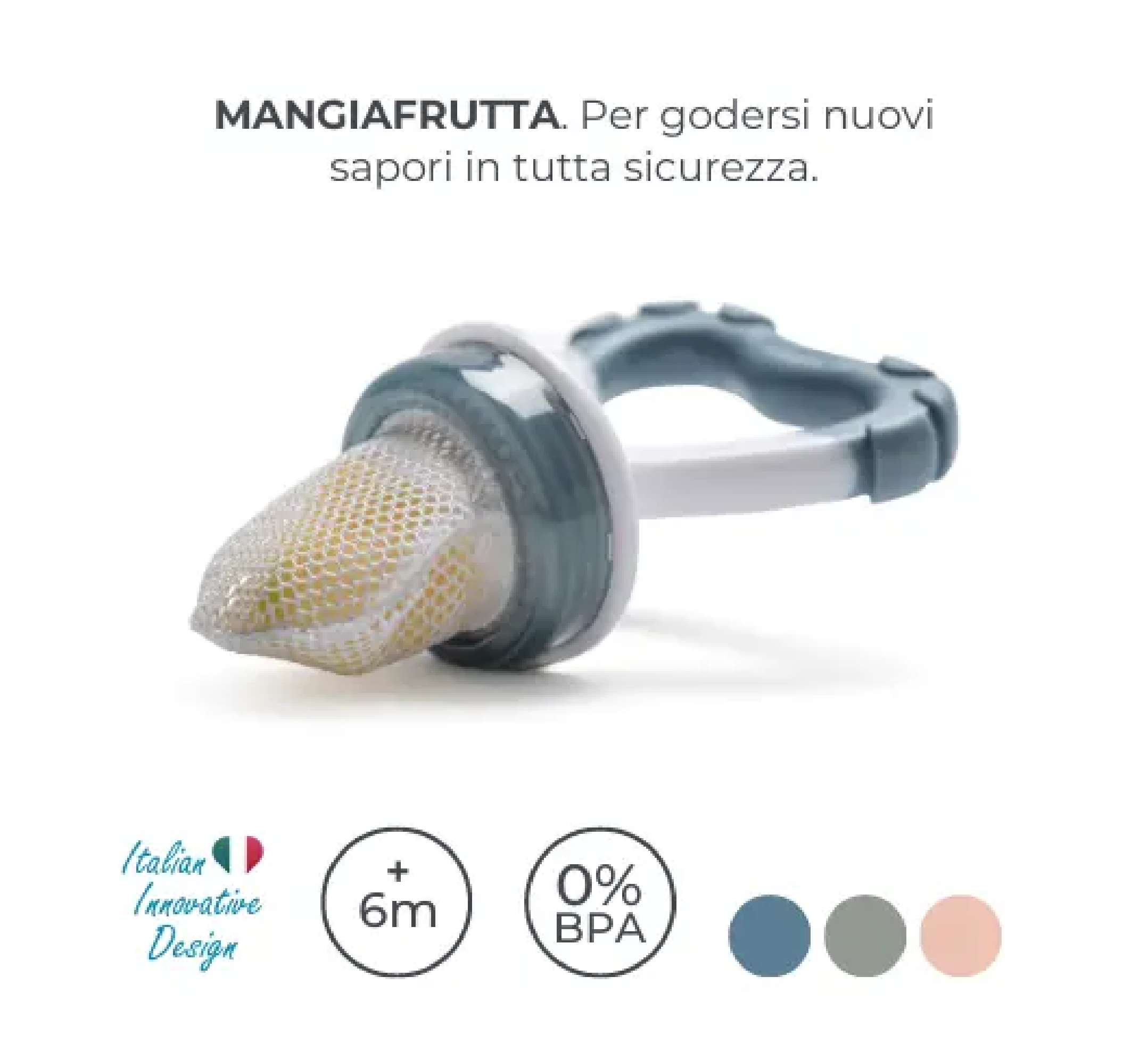 Nuvita Fruit Eater and Teether 2 in 1 (6months+) - Flavorillo 1417