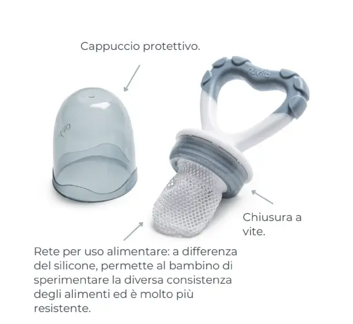 Nuvita Fruit Eater and Teether 2 in 1 (6months+) - Flavorillo 1417