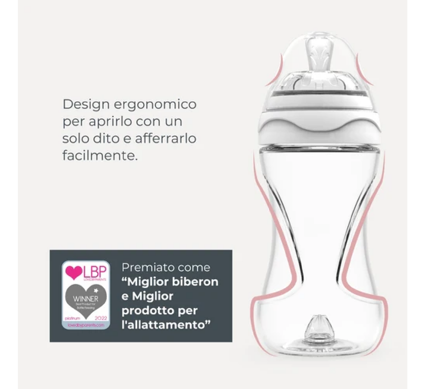 Nuvita Glass Anti-Colic Baby Bottle - Materno Feel Glass