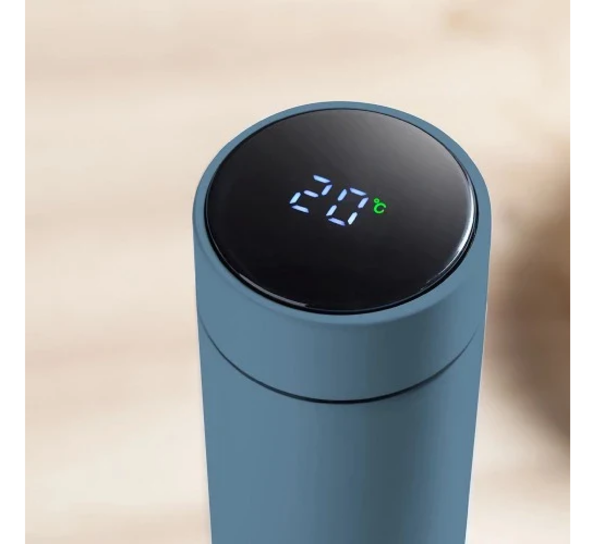 Shishe termike prej çeliku inox Nuvita me termometër LED *500ml