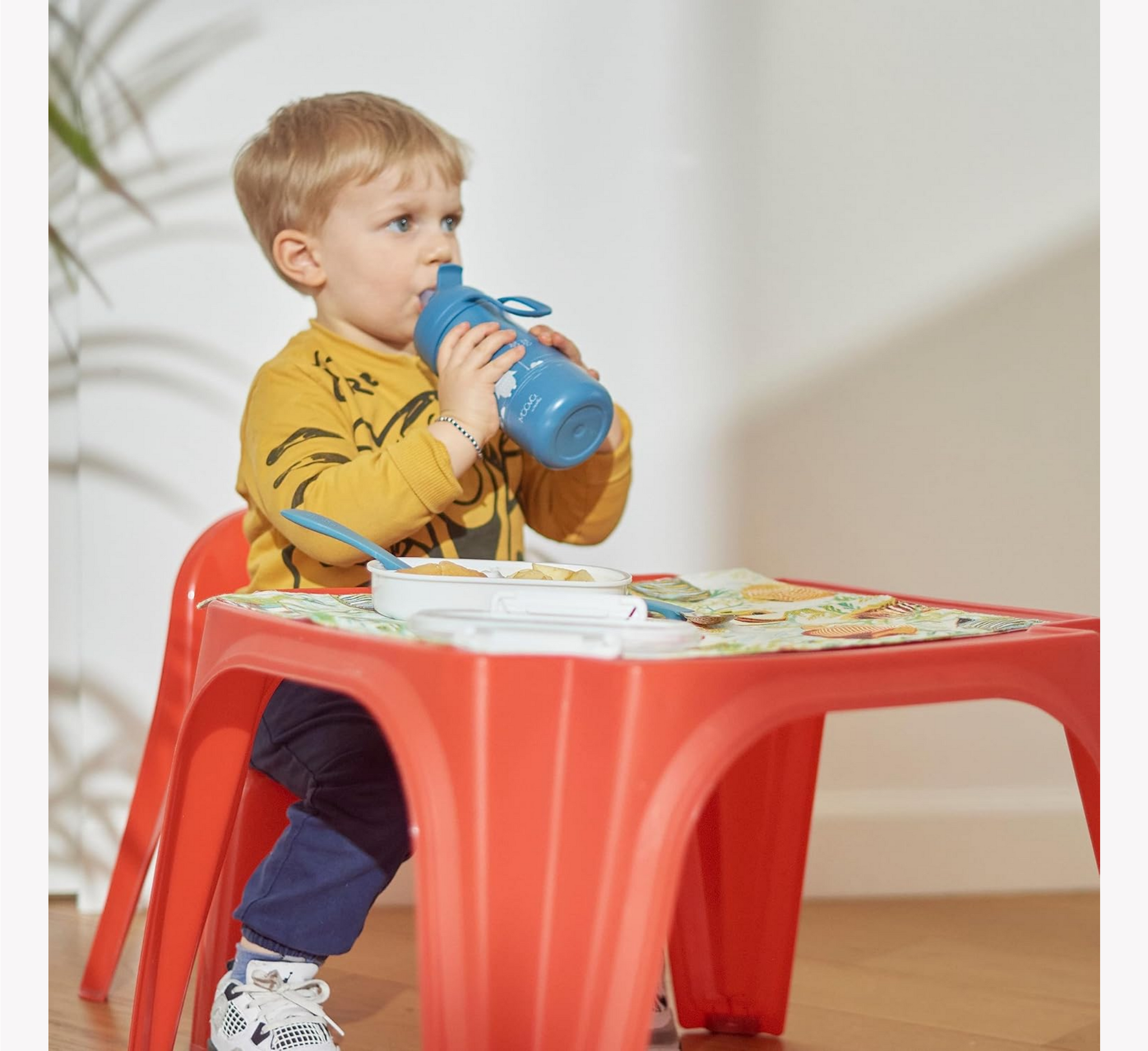 Nuvita Thermal Steel Water Bottle with Silicone Pourer and Straw